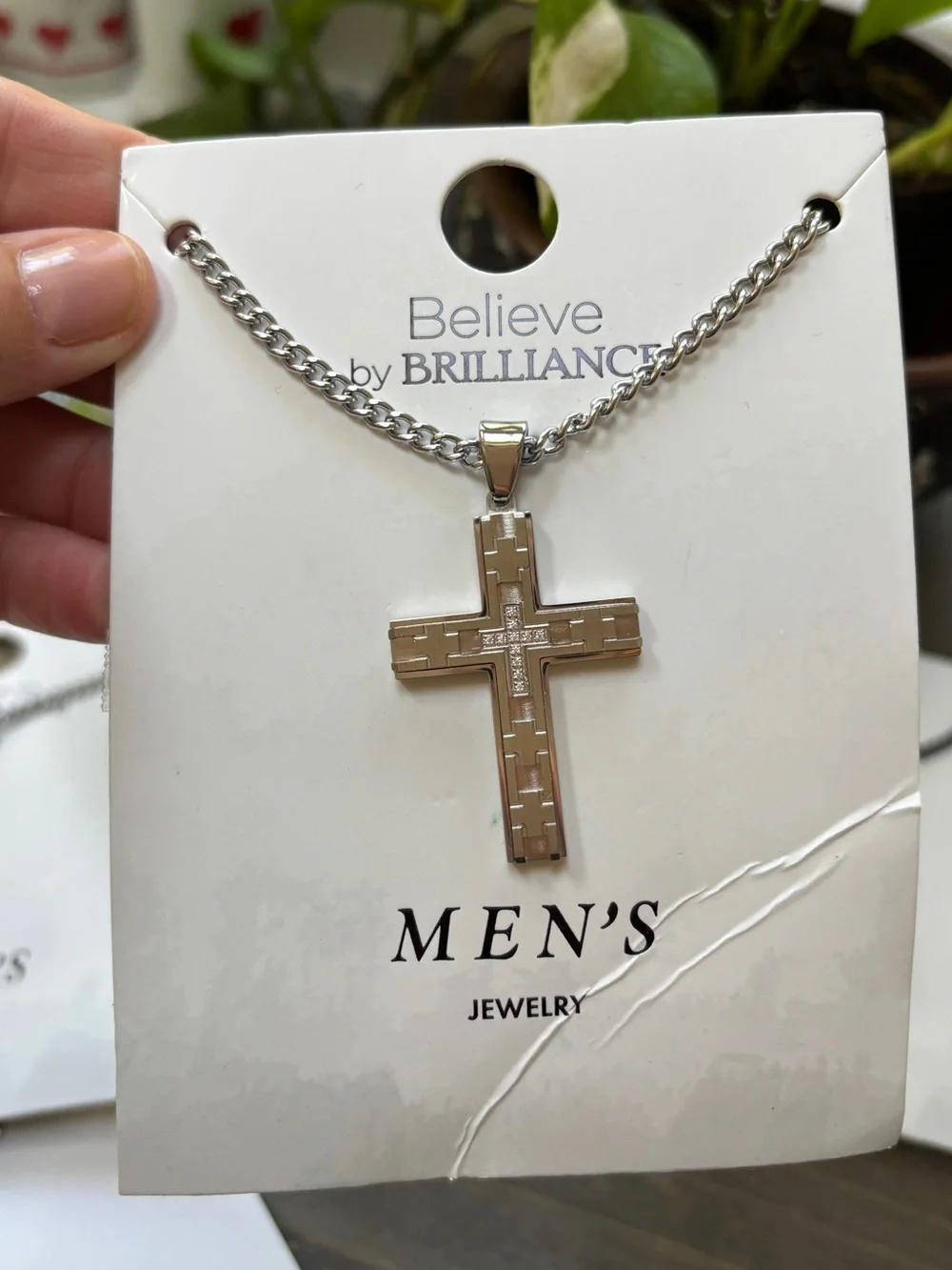 Believe by Brilliance Men's Cross Necklaces NWT (set of 5)